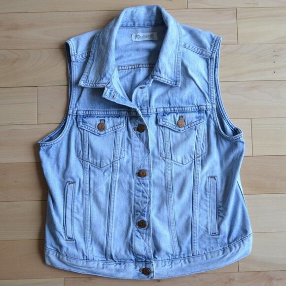 Madewell Jean Vest Jacket Size S - Picture 1 of 5